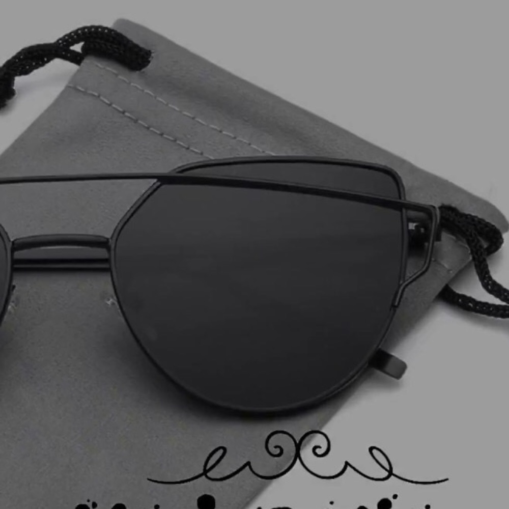 Sojos sunglasses black Twin-Beams Cat Eye - Picture 2 of 7